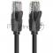 Патч-корд Vention прямой UTP cat.6, RJ45 - 15м. Черный