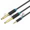Кабель Vention аудио Jack 3,5 mm M/2Jack 6,5 mm M - 2 м