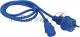 Шнур питания Lanmaster LAN-PP13/SH-0.5-BL C13-Schuko проводник.:3x0.75мм2 0.5м 220В 10А (упак.:1шт) синий