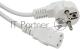 Шнур питания Lanmaster LAN-PP13/SHA-1.0-WH C13-Schuko проводник.:3x0.75мм2 1м 220В 10А белый