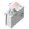 Кулер для процессора/ PCCooler RZ500 WH (250W, 4-pin PWM, 155mm, Al/Cu, 5x6mm, 1x120mm, 86.73CFM, 32dBA, 2200RPM, S: 1851/1700/1200/115X, AM5/AM4, white)