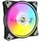 Вентилятор в корпус ALSEYE HALO PRO B-P (rubber screw) FAN 120mm, hydraulic, 800~2100rpm, max 51.87CFM, max 26dBA, ARGB. PWM, Black, RTL