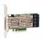 RAID-контроллер Broadcom MegaRAID 9460-16I SGL (05-50011-00 / 03-50011-30011)  PCIe 3.1 x8 LP, SAS/SATA/NVMe, RAID 0,1,5,6,10,50,60, 16port(4* int SFF8643), 4GB Cache, 3516ROC, RTL {5}, (003600) (003648)