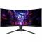 Монитор 34 ASRock Phantom Gaming PG34QRT2B Black (VA, 3440x1440, 2xHDMI+2xDP, 1 ms, 178°/178°, 500 cd/m, 3000:1, 180Hz, HDR400, MM, Curved 1500R, Height adjustment)