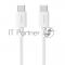 USB кабель CukTech Type-C to Type-C braided cable 1.5m 3A 60W CTC315P white
