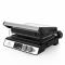 Электрический гриль BQ GR3002 Black-Steel. Мощность:2000 Вт /STONE Non-Stick Мраморное антипригарное покрытие / Съемные панели легкая очистка / 3 в 1 гриль, барбекю, духовка / ГРИЛЬ жарьте стейки и бифштексы ребрышки и крылышки / БАРБЕКЮ обжаривайте 