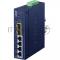 коммутатор/ PLANET IGS-4215-4T2S IP30 Industrial L2/L4 4-Port 10/100/1000T + 2-Port 100/1000X SFP Managed Switch (-40~75 degrees C, dual redundant power input on 9~48VDC/24VAC terminal block, supports ERPS Ring, CloudViewer app, MQTT and Cybersecurit