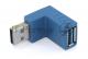 Угловой удлинитель USB Type A с поворотом вниз