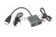 Переходник с кабелем HDMI на VGA плюс аудио и питание