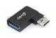 Переходник OTG USB Type A мама на Type-C папа угловой