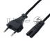 Кабель питания Cablexpert PC-184A-VDE-3M CEE 7/16-C7, 2x0.75мм2, 2.5А, VDE, угл.разъемы, 3м, черный, пакет