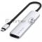 USB-хаб Satechi 6-in-1 USB-C Slim Multiport Adapter (Type-C, HDMI, 2x Type-A, SD, microSD), до 75 Вт, Серебристый Док-станция ST-P6SS