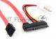 Кабель Combo SATA Cablexpert CC-SATA-C1-N, Molex 4pin(M)+Sata 7pin(M) / Sata 15pin+7pin(F), медн.проводник, пакет
