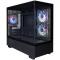 Корпус 1STPLAYER MIKU Mi5 ARGB Black / mATX / 3x120mm ARGB fans / Mi5-BK-2FC7R-1FC7