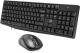 Клавиатура + мышь Оклик S260W клав:черный мышь:черный USB беспроводная Multimedia (2066170)