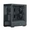 Корпус Zalman P10 NAMU, MATX, BLACK, WINDOW, FRONT COVER WALNUT, 2x3.5, 3x2.5, 1xUSB TYPE-C, 1xUSB3.0, FRONT 2x120mm, REAR 1x120mm ARGB