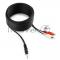 Кабель аудио Cablexpert CCA-458-10M-N, Jack 3.5(M)/2xRCA, 10м, черный, пакет