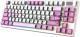 Клавиатура MSI Forge GK600, USB, белый фиолетовый