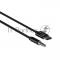 Кабель аудио MORE CHOICE (4610196409844) UK28a AUX 3.5mm Type-C 1м Black