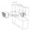 Микроволновая печь встраиваемая Gorenje BMI201AG1X нержавеющая сталь, 20 л, 800 Вт, переключатели - поворотный механизм/кнопки