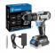 Дрель-шуруповерт аккумуляторная ударная DEKO DKCID20FU-Li, 20В, 1x2.0Ач (083-1119)