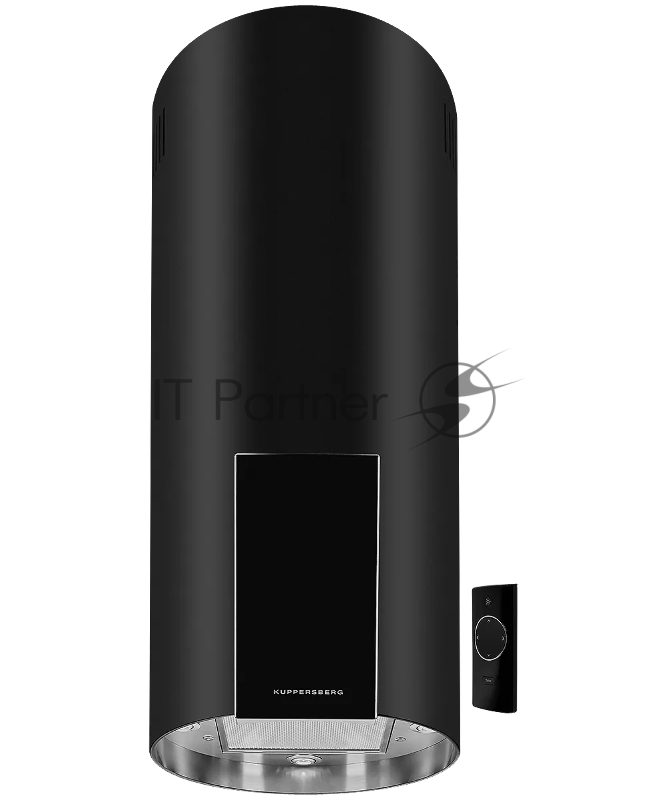 Вытяжка Kuppersberg MOTUBA B островная, ширина 39, отвод/рециркуляция, 1000м3/час, электронное сенсорное управление, таймер на отключение, 4 ступенчатая регулировка скорости, светодиодное освещение 4x3 Вт, черный