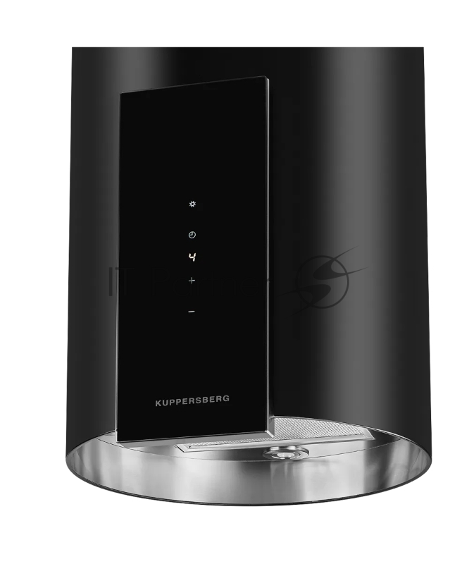 Вытяжка Kuppersberg MOTUBA B островная, ширина 39, отвод/рециркуляция, 1000м3/час, электронное сенсорное управление, таймер на отключение, 4 ступенчатая регулировка скорости, светодиодное освещение 4x3 Вт, черный