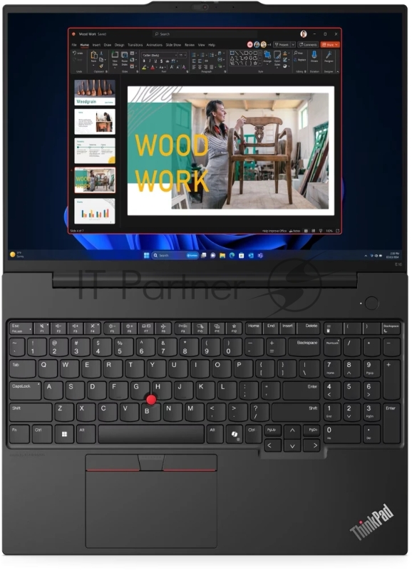 Ноутбук Lenovo ThinkPad E16 G2 Core Ultra 5 125U 16Gb SSD512Gb Intel Graphics 16 IPS WUXGA (1920x1200) без ОС black WiFi BT Cam (21MAS04600)