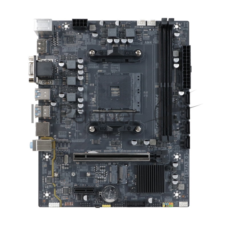 Материнская плата BaseTech A520M-K, SocketAM4, mATX, Retail, 2xDDR4, PCIe3.0, 1xM.2, GLAN, M.2 WiFi, 2xPS/2, 4xUSB2, 6xUSB3, VGA, HDMI, DP (BT-A520M-K)