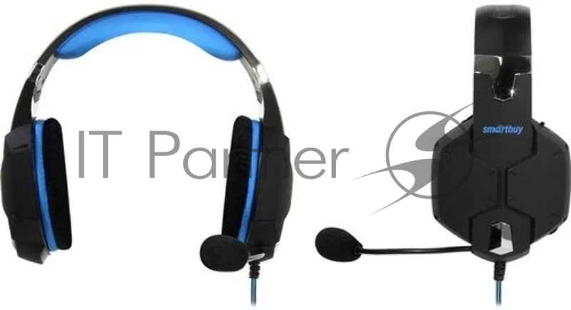 Игровая мобильная гарнитура RUSH VIPER, динамики 50мм, велюровые амбушюры, переходник для ПК, черн/с