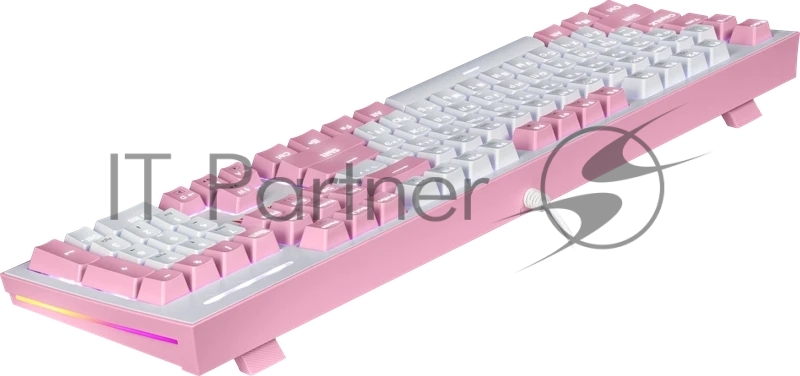 Клавиатура REDRAGON (70821) Hades Бело-розовая, тихая, 104 кн.