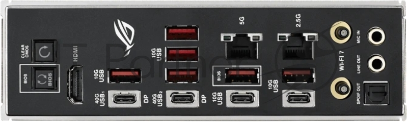 Материнская плата ASUS ROG CROSSHAIR X870E HERO BTF AM5 ATX 4xDDR5 PCIEx16 PCIEx4 5xM.2 4xUSB-C HDMI 5GLAN 2.5GLAN Wi-Fi 7