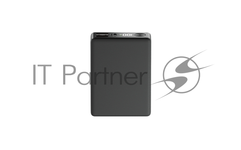 Внешний аккумулятор OLMIO QX-10, 10000mAh, 22.5W, QuickCharge3.0/PowerDelivery, LCD, графитовый.