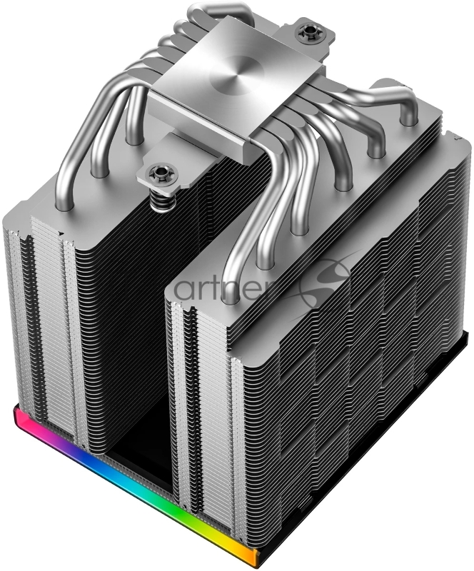 Кулер для процессора DEEPCOOL AK620 DIGITAL SE LGA20XX/1700/1200/115X/AM5/AM4 (9шт/кор, TDP 260W, PWM, DUAL Fan 120мм, 6 тепл. трубок, ARGb, черный) RET (R-AK620-BKADMN-GJD)