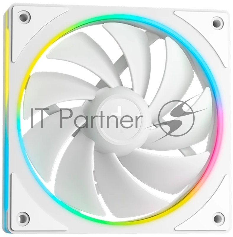 Система водяного охлаждения Deepcool LM240 WH ARGB Soc-AM5/AM4/1200/1700/1851 белый 4-pin 19-36dB Al LCD 220W 1404gr Ret (R-LM240-WHDMMC-1)