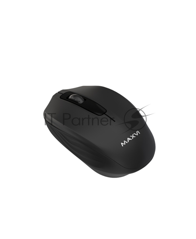 Мышь беспроводная Maxvi MWS-05 black, 3 кнопки, 1000 dpi