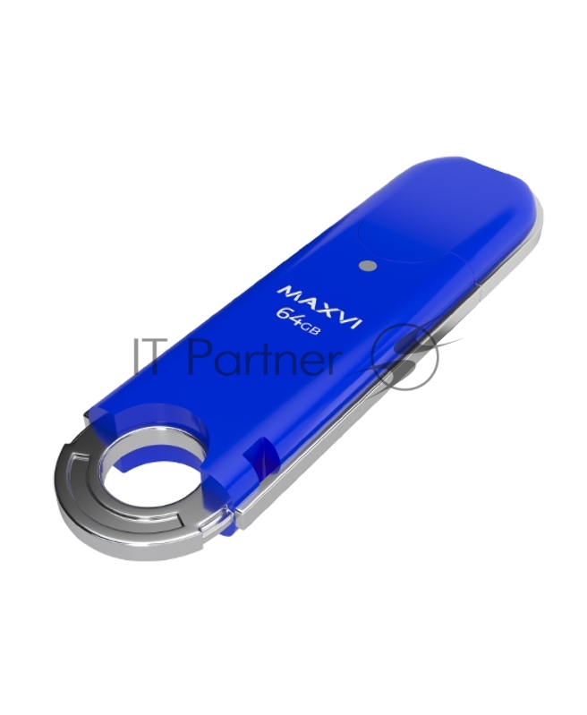 Накопитель USB 2.0 64GB Maxvi P2 blue (FD64GBUSB20C10P2)