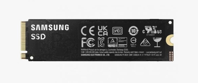 Накопитель SSD Samsung 990 PRO, 1000Gb, PCIe 4.0 x4, M.2 2280, NVMe, R/W 7450/6900
