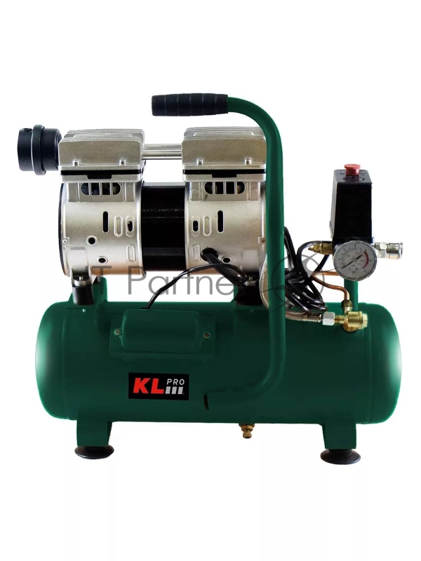 Профессиональный бесшумный воздушный компрессор KLPRO KLK8S (сеть, 0,7Квт, 8бар, 131л/мин, емкость 8л)
