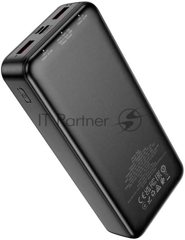 Мобильный аккумулятор Hoco J136A 20000mAh 2A черный (34830)
