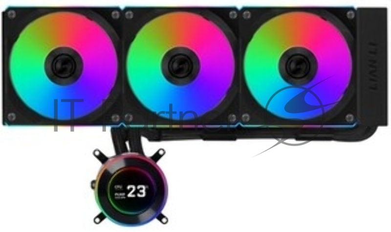 Система водяного охлаждения Lian-Li HydroShift II LCD-C 360CL ARGB Soc-AM5/AM4/1700/1851 черный 4-pin 31dB Al+Cu LCD Ret (G89.GHS2LCD36RB.R0)