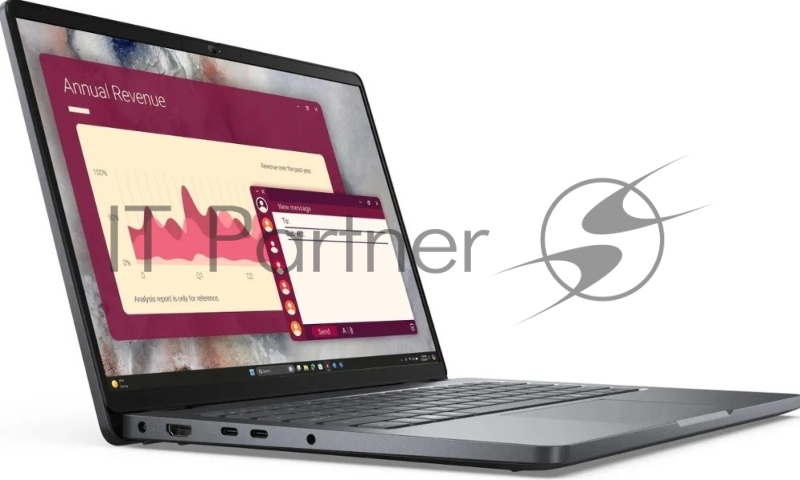 Ноутбук Dell Pro 14 Core Ultra 7 255U 16Gb SSD512Gb Intel Graphics 14 WVA FHD+ (1920x1200) Linux grey WiFi BT Cam (PRO14-7653)