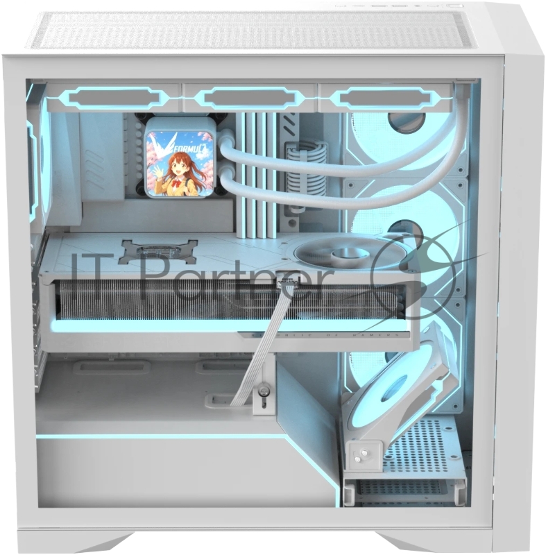 Корпус AeroCool / Formula V Line Air Power G8 White, ATX, Dual Front Panels, TYPE-C*1, USB3.0*1