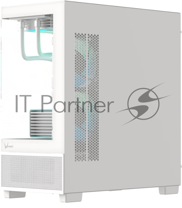 Корпус AeroCool / Formula V Line Crystal E1M White, MATX, USB3.0*2, Switch Display Panel