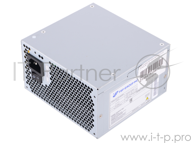 Блок питания 450Вт FSP ATX-450PNR-I ATX12V V2.2 (20/24+4/8+6+6/8pin, вентилятор d120мм)