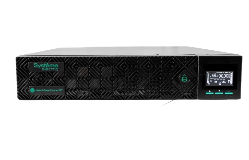 Источник бесперебойного питания Systeme Electric Smart-Save Online SRT 3000 ВА 2 поколения, конвертируемый форм-фактор 2U, 230 В, 8 розеток IEC C13 + 1хС19, SmartSlot, LCD, USB HID, SNMP карта, RS-232, версия с возможностью увеличения времени автоном