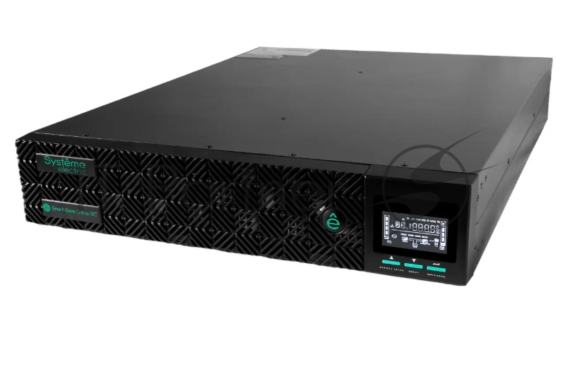 Источник бесперебойного питания Systeme Electric Smart-Save Online SRT 3000 ВА 2 поколения, конвертируемый форм-фактор 2U, 230 В, 8 розеток IEC C13 + 1хС19, SmartSlot, LCD, USB HID, SNMP карта, RS-232, версия с возможностью увеличения времени автоном