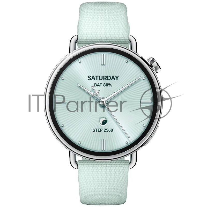 Смарт-часы Xiaomi Watch S4 41mm Fluororubber Strap(Mint Green)