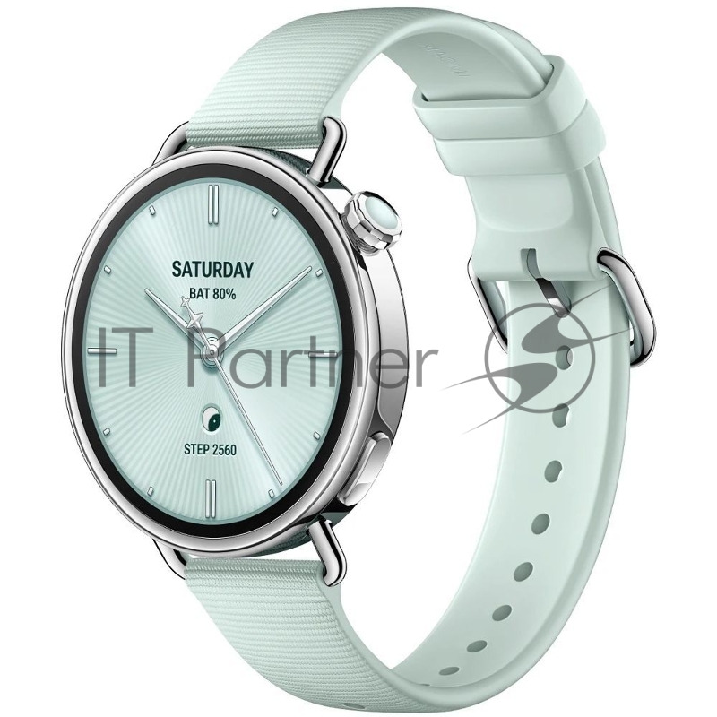 Смарт-часы Xiaomi Watch S4 41mm Fluororubber Strap(Mint Green)