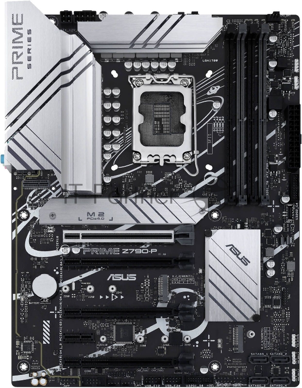 Материнская плата ASUS PRIME Z790-P, LGA 1700, Intel Z790, 4xDDR5, 4xSATA, 3xM.2 PCIe 4.0 x4, 1xPCIe 5.0 x16, 3xPCIe x4, 1xPCIe x1, 1xHDMI, 1xDP, 1xUSB-C 3.2 Gen 2x2, 1xUSB 3.2 Gen 2, 2xUSB 3.2 Gen 1, 4xUSB 2.0, 1x 2.5Gb LAN, 3x3.5 мм, 7.1, ATX